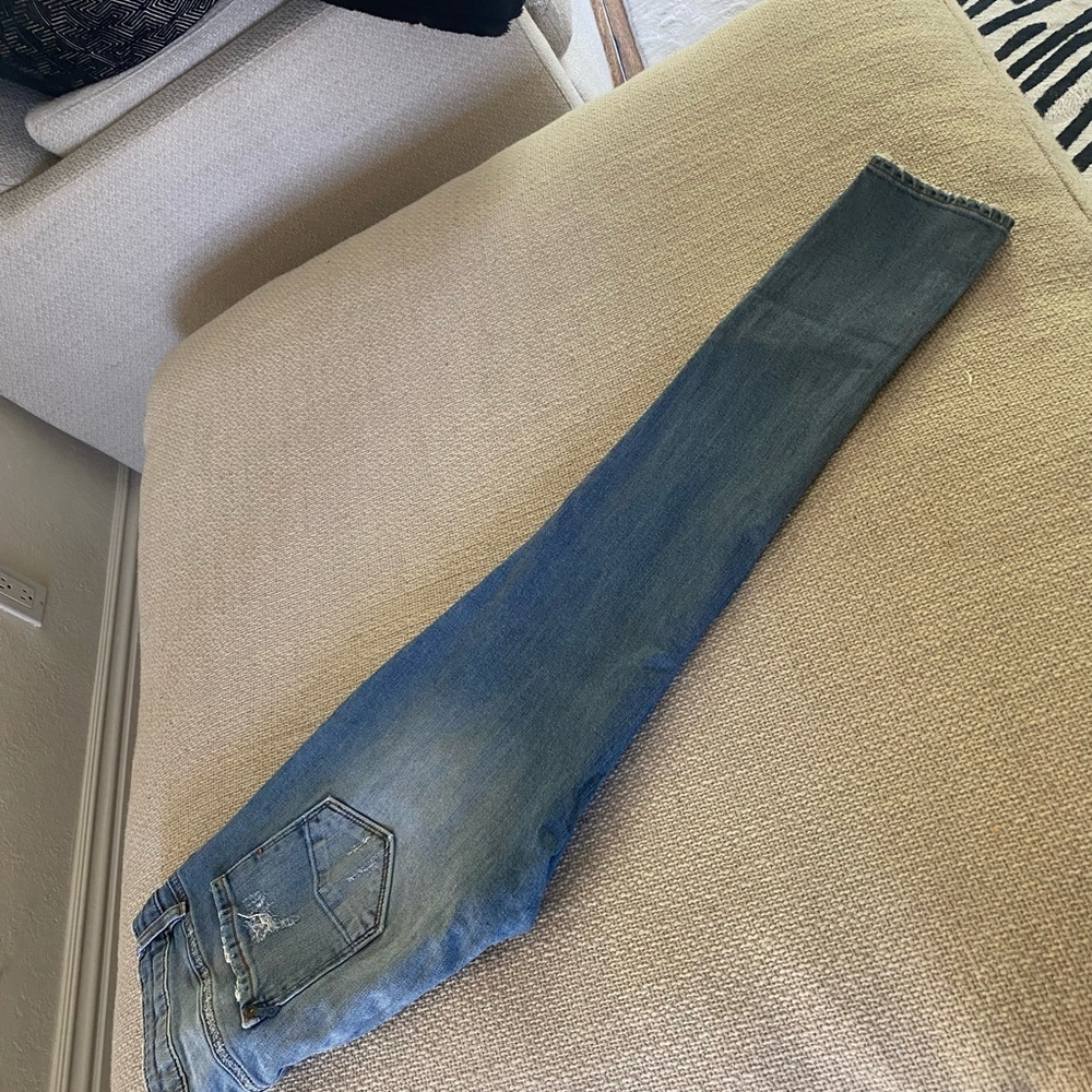 🔥 D-ID Florence Ankle Skinny Jeans – Distressed Light Wash size 31 - Picture 4 of 6